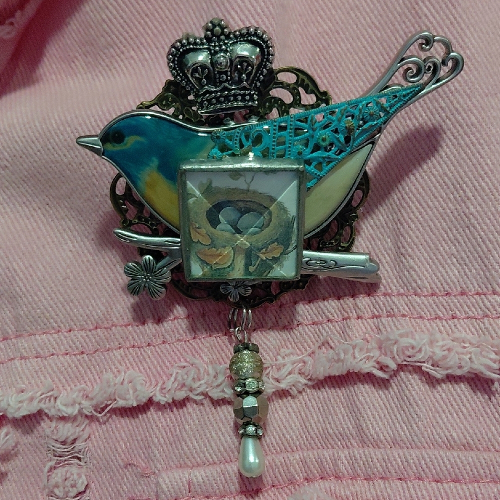 Artisan Bird Brooch